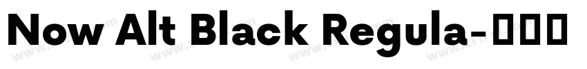 Now Alt Black Regula字体转换